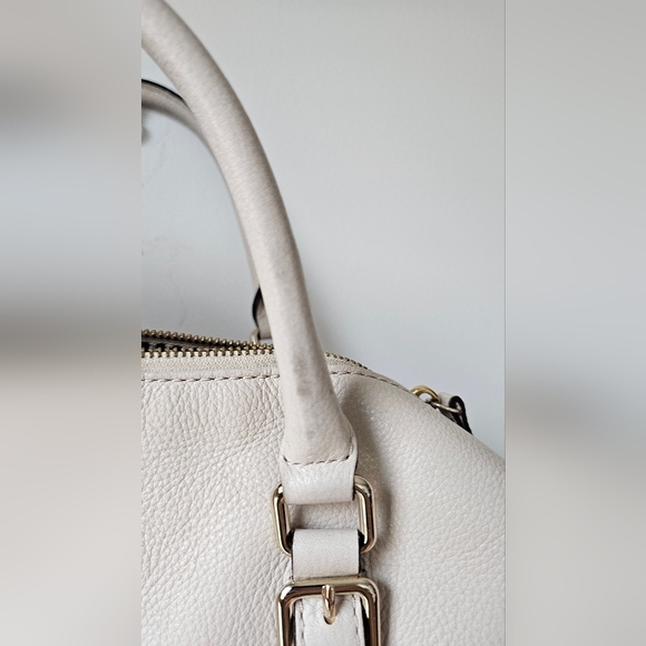 ♠️Kate Spade♠️Authentic Boston Cream Pebble Leather Handbag Top Handles Satchel - Picture 8 of 16